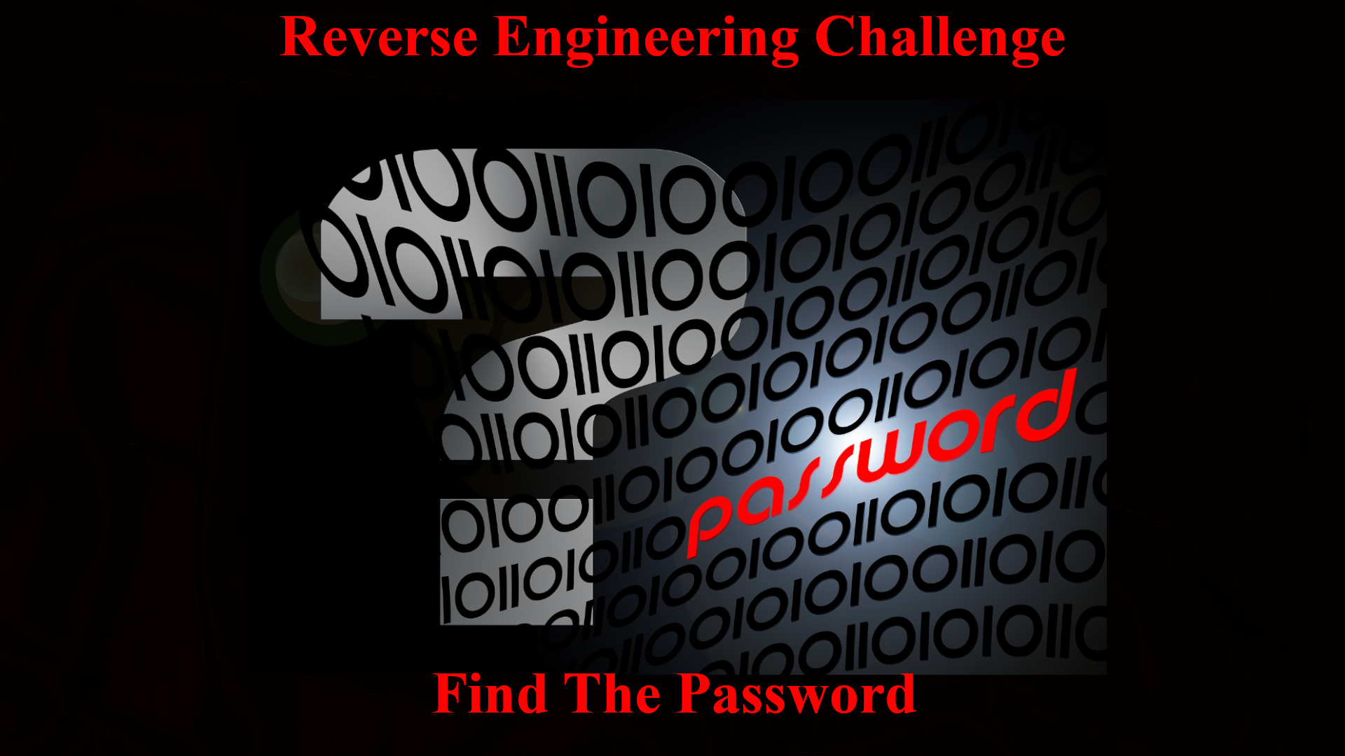 Reverse Engineering Challenge - Find the Pass